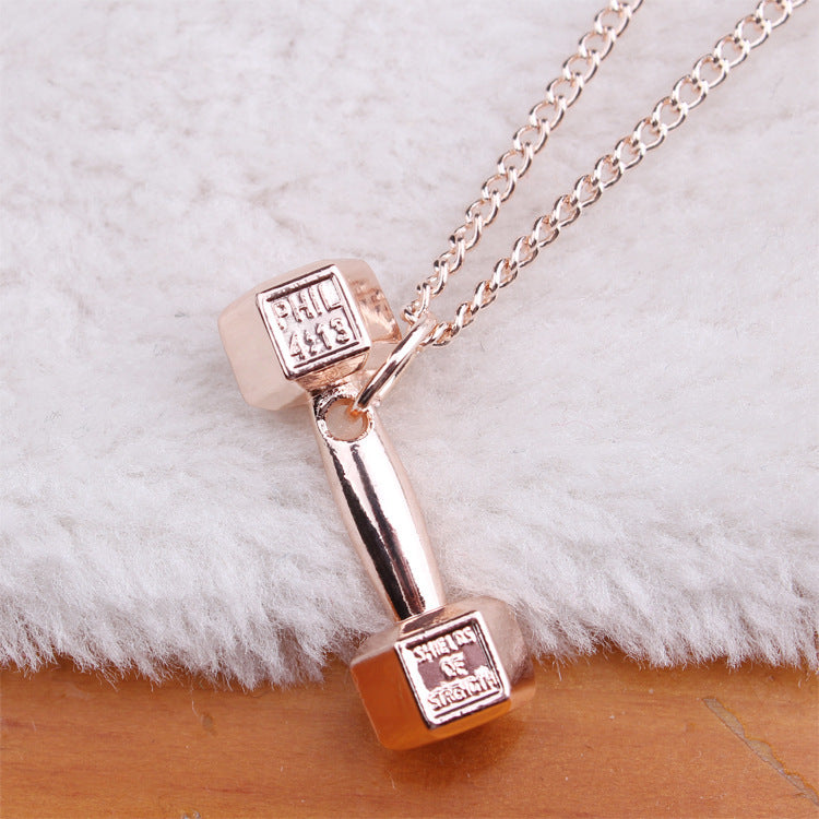 Domineering Dumbbell Pendant | Men’s & Women’s Fitness Accessory