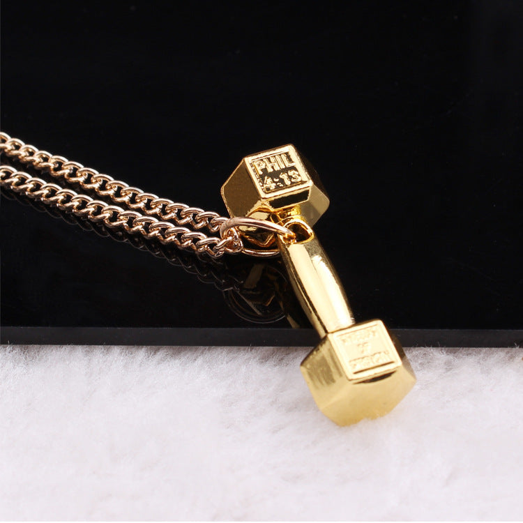 Domineering Dumbbell Pendant | Men’s & Women’s Fitness Accessory