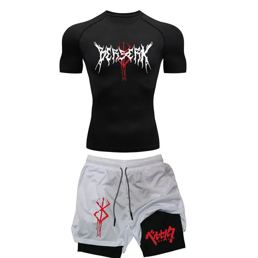 Berserk Men's Compression Workout Set - Gym & Running Gear