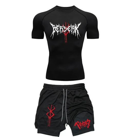 Berserk Men's Compression Workout Set - Gym & Running Gear