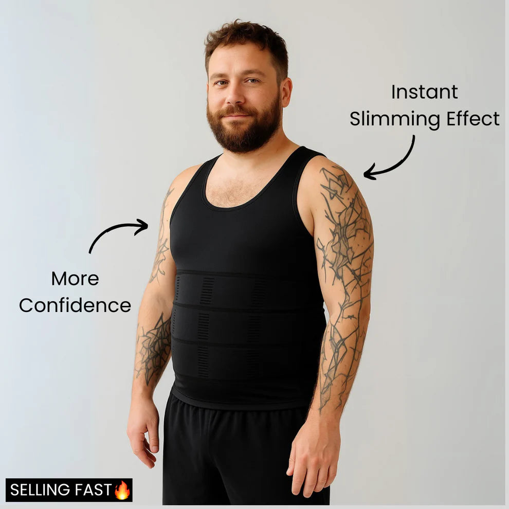 Men's Slimming Compression Vest – Tummy Shaper